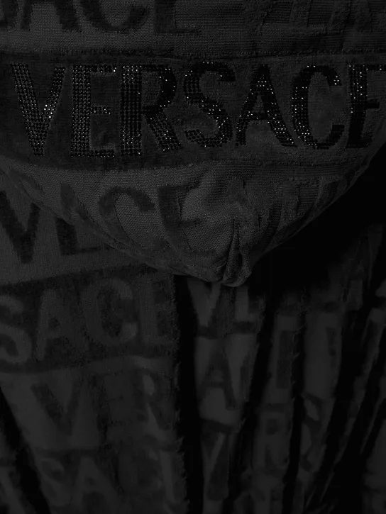 Versace   Crystal hooded bath robe 