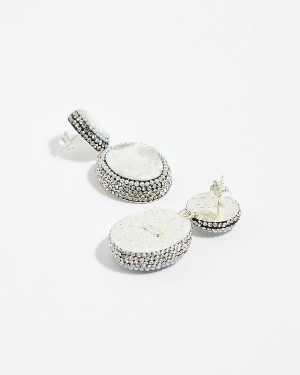 White Chalcedony Earrings