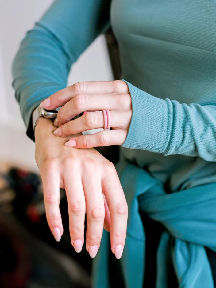 Women's Eva Shockey Twist Stackable Silicone Ring