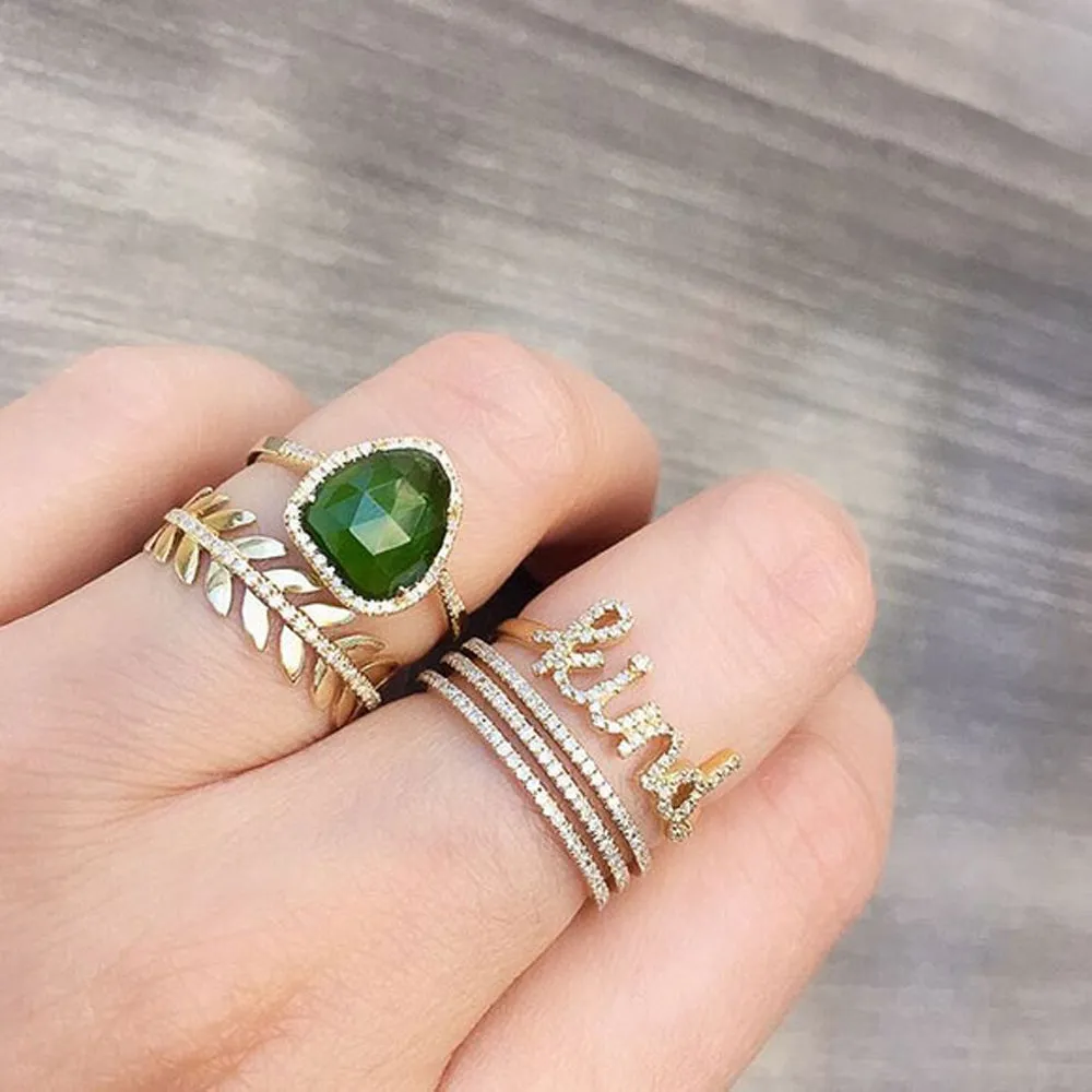 Wreath Ring with Diamonds