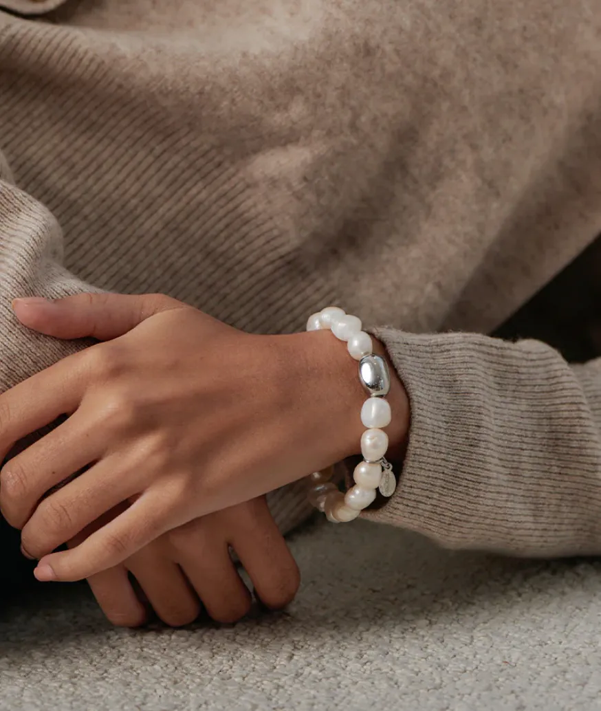 Zjoosh White Pearl Bracelet Range